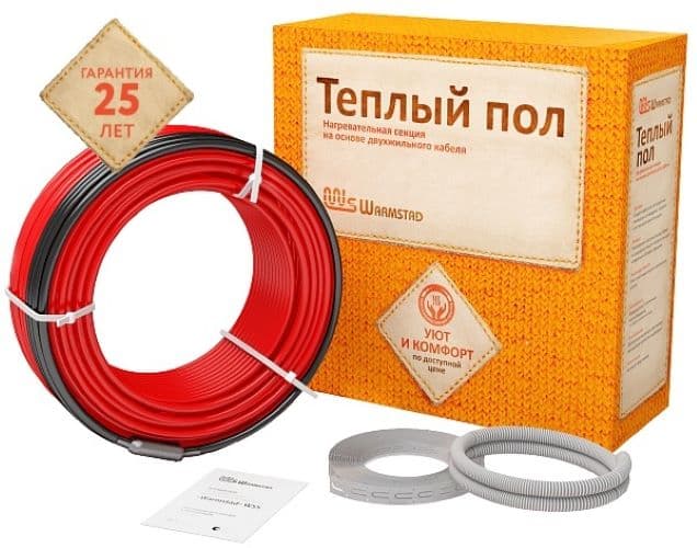 Кабель нагревательный для теплого пола Warmstad W S 910 Вт 61 м