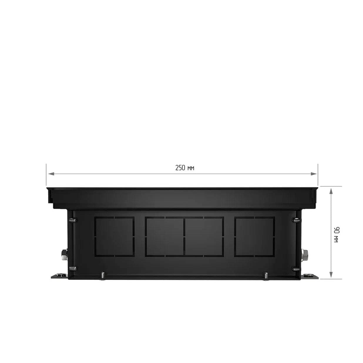 Конвектор внутрипольный ATRIUM-90/250/2000-DG-U-BL