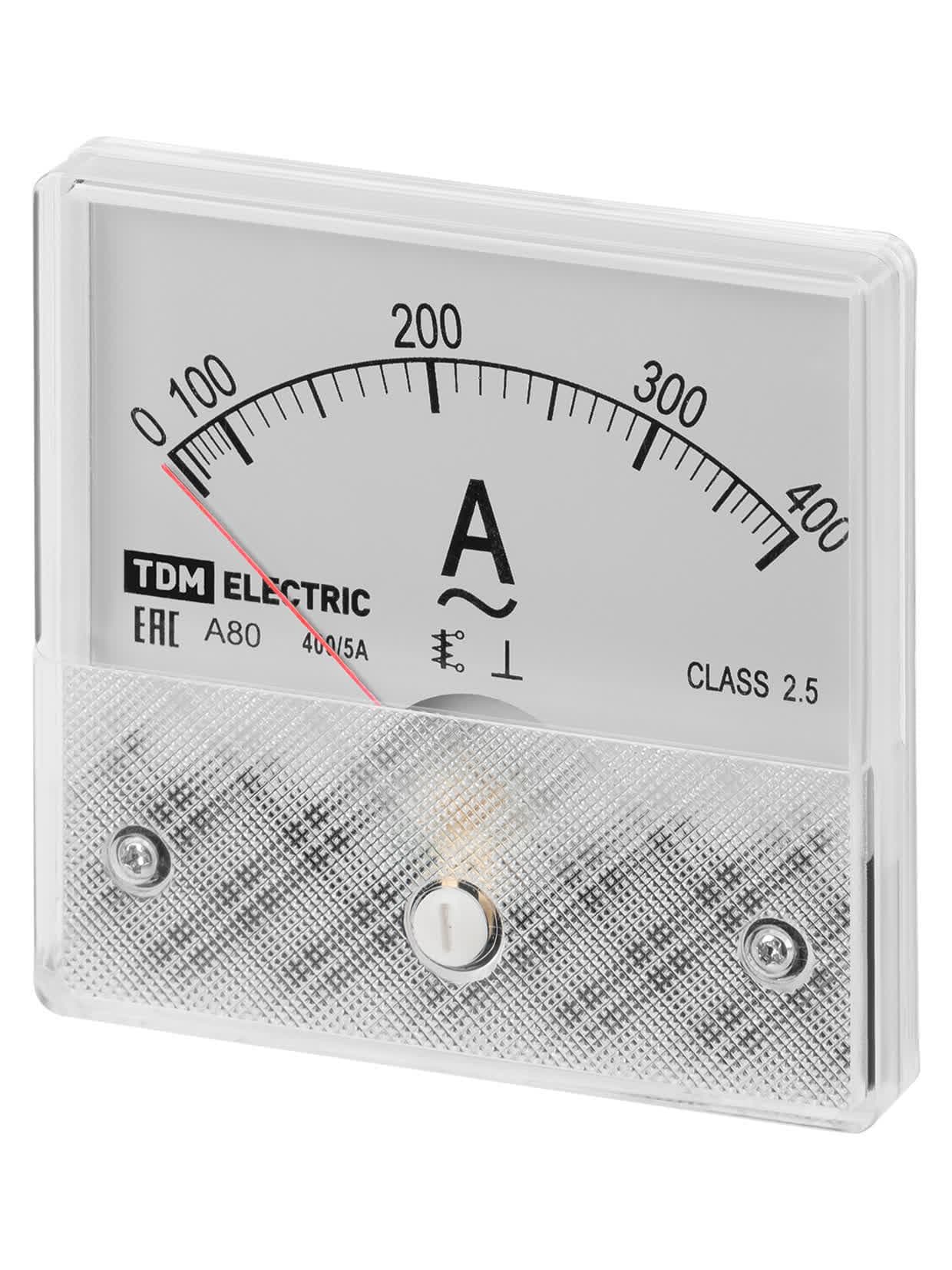 Амперметр А80 400А/5А-2,5, трансформаторного включения, (поверенный),