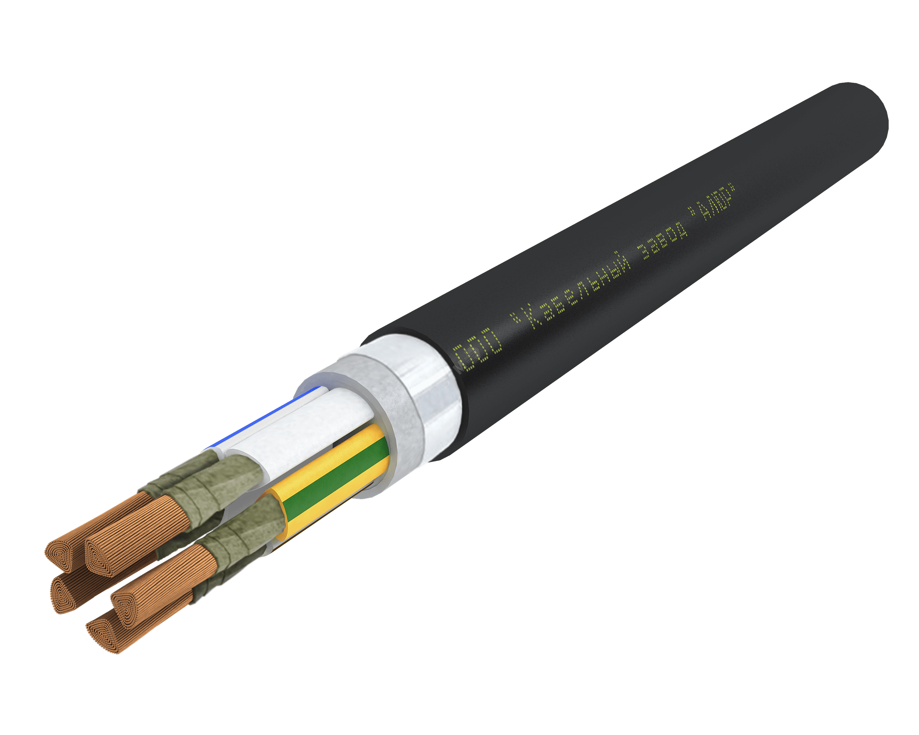 Кабель силовой ВВГЭанг(А)-FRLS 5х120.0 мс(N.PE)-1 Ч. бар