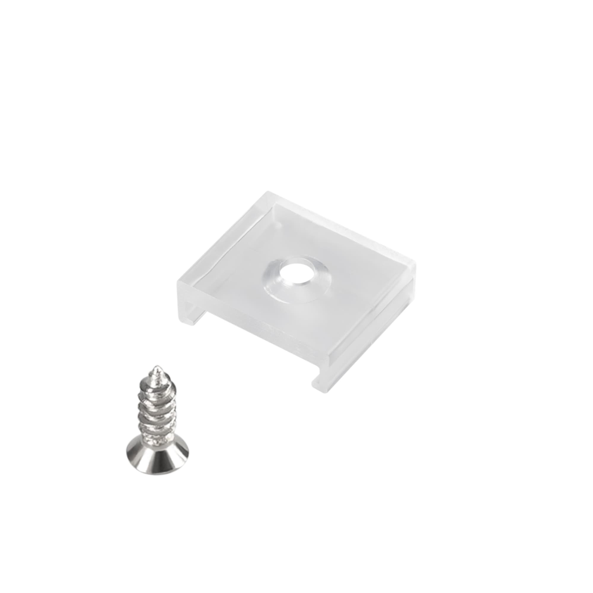 Держатель ARL-WAVE-16x15mm-CLIP-P CLEAR пластик