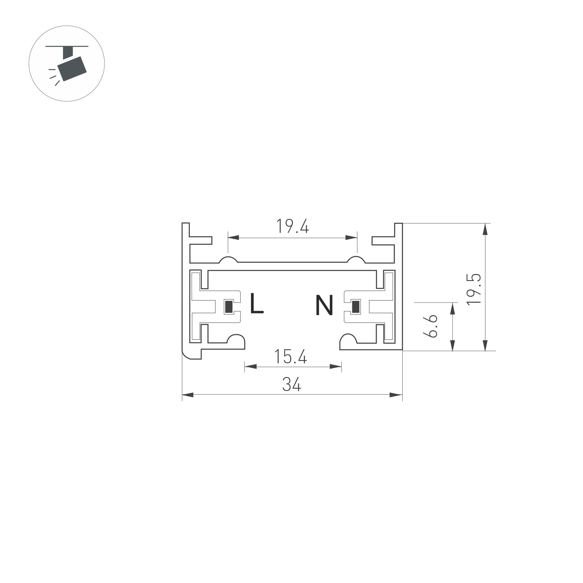 Экран SL-COMFORT-2542-2000 OPAL (ARL, Пластик)