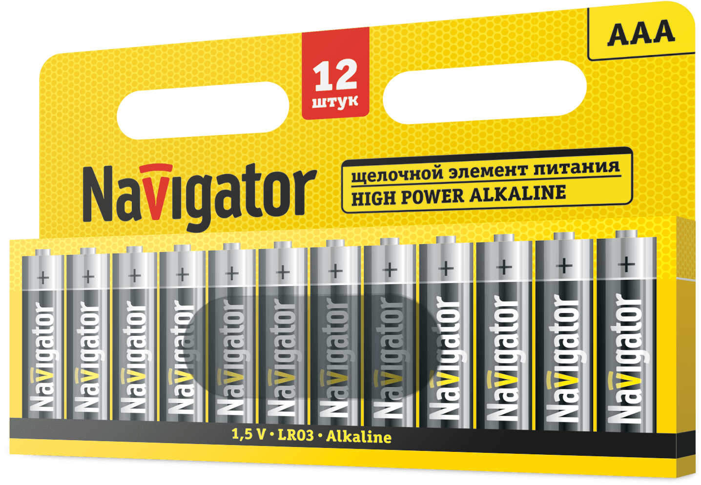 Батарейка NBT-01 (AAA LR03 BP12) 1.5V Alkaline