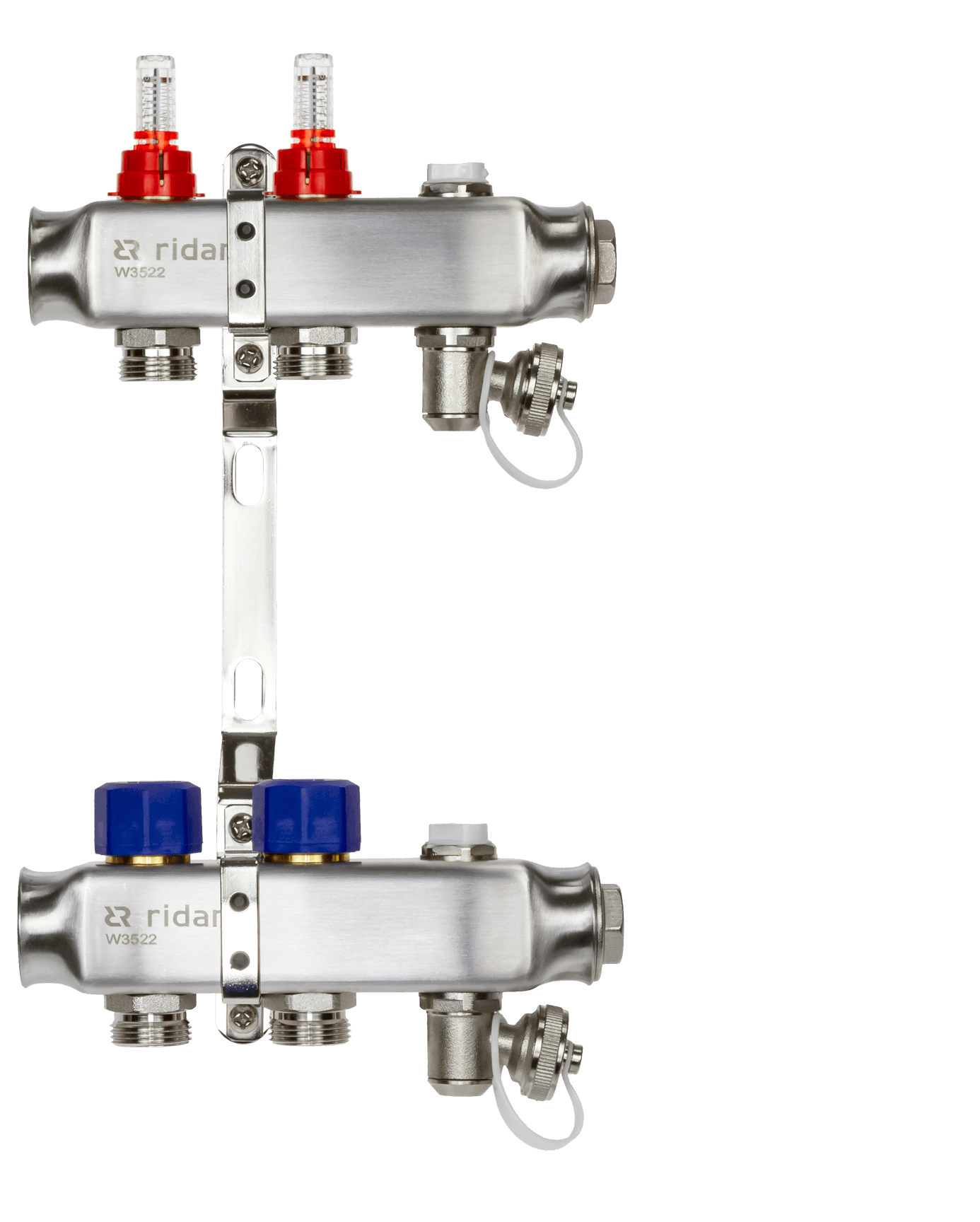 Коллекторная группа SSM-2RF set 2 контура 1'X3/4' с расходомерами и кронштейнами