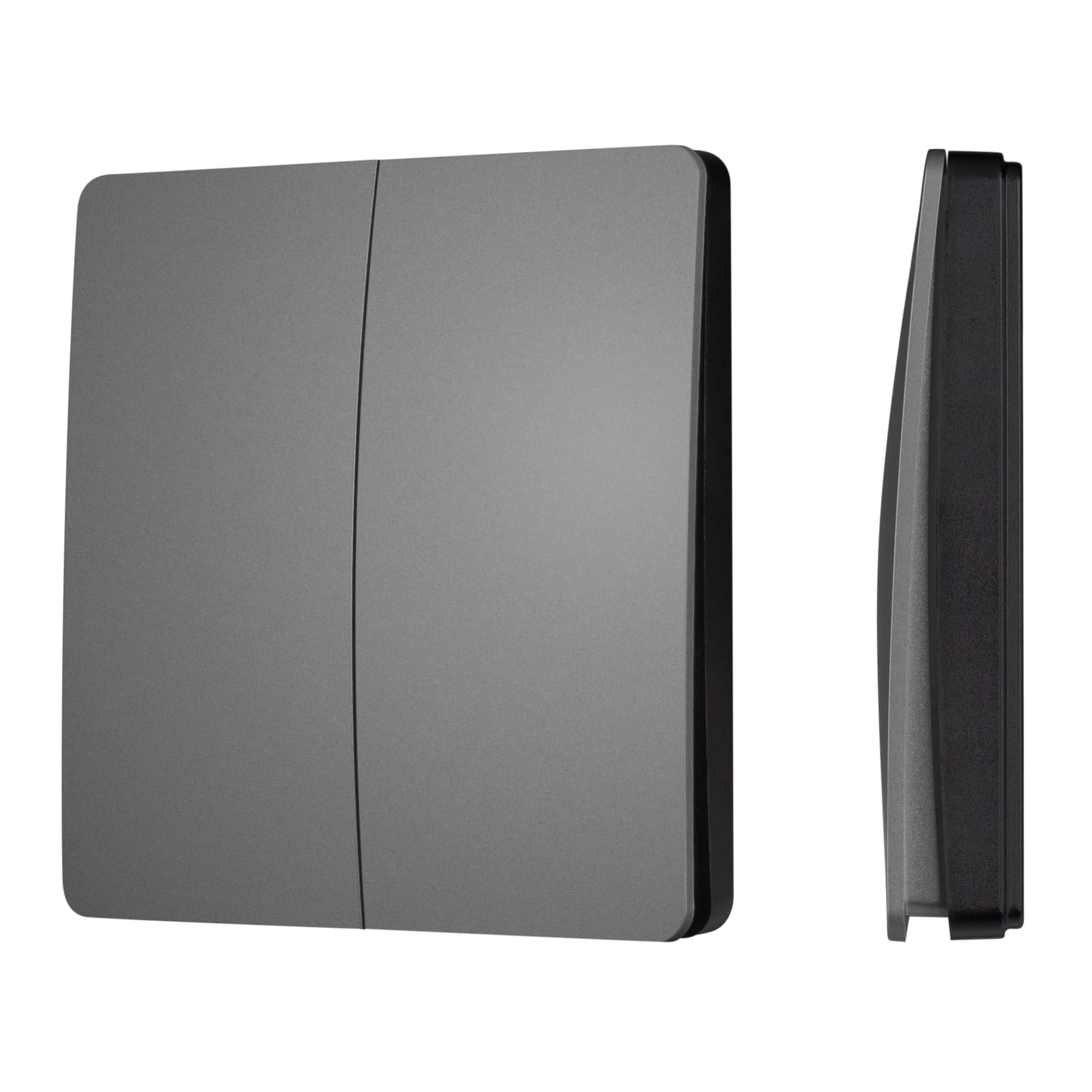 Панель управления кнопочная INTELLIGENT ARLIGHT KINETIC-801-22-2G-WP-SUF Grey (No battery, IP67, 433Mhz) (IARL, IP67 пластик, 3 года)