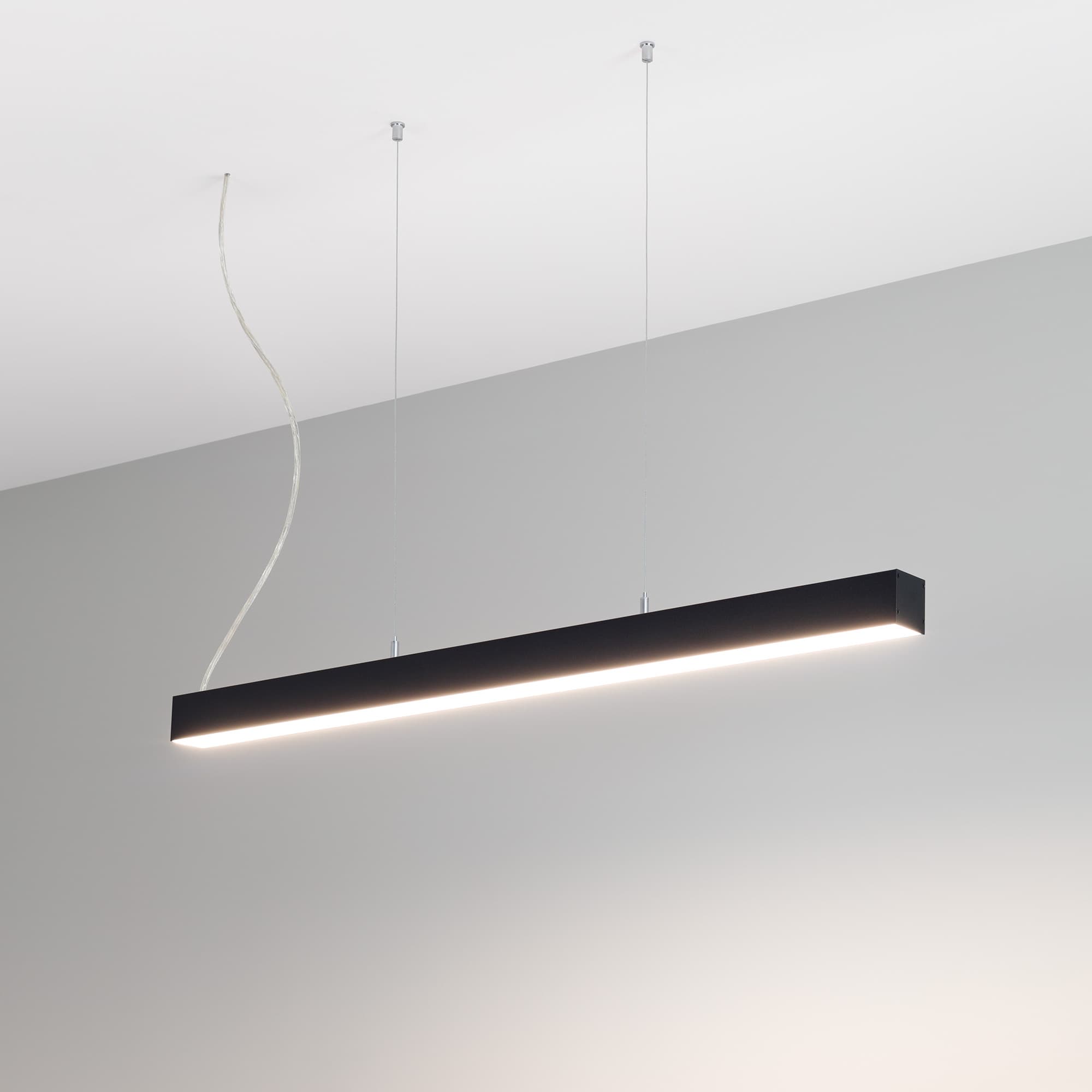Профиль LINE-M-5050-2000 BLACK (ARL, Алюминий)