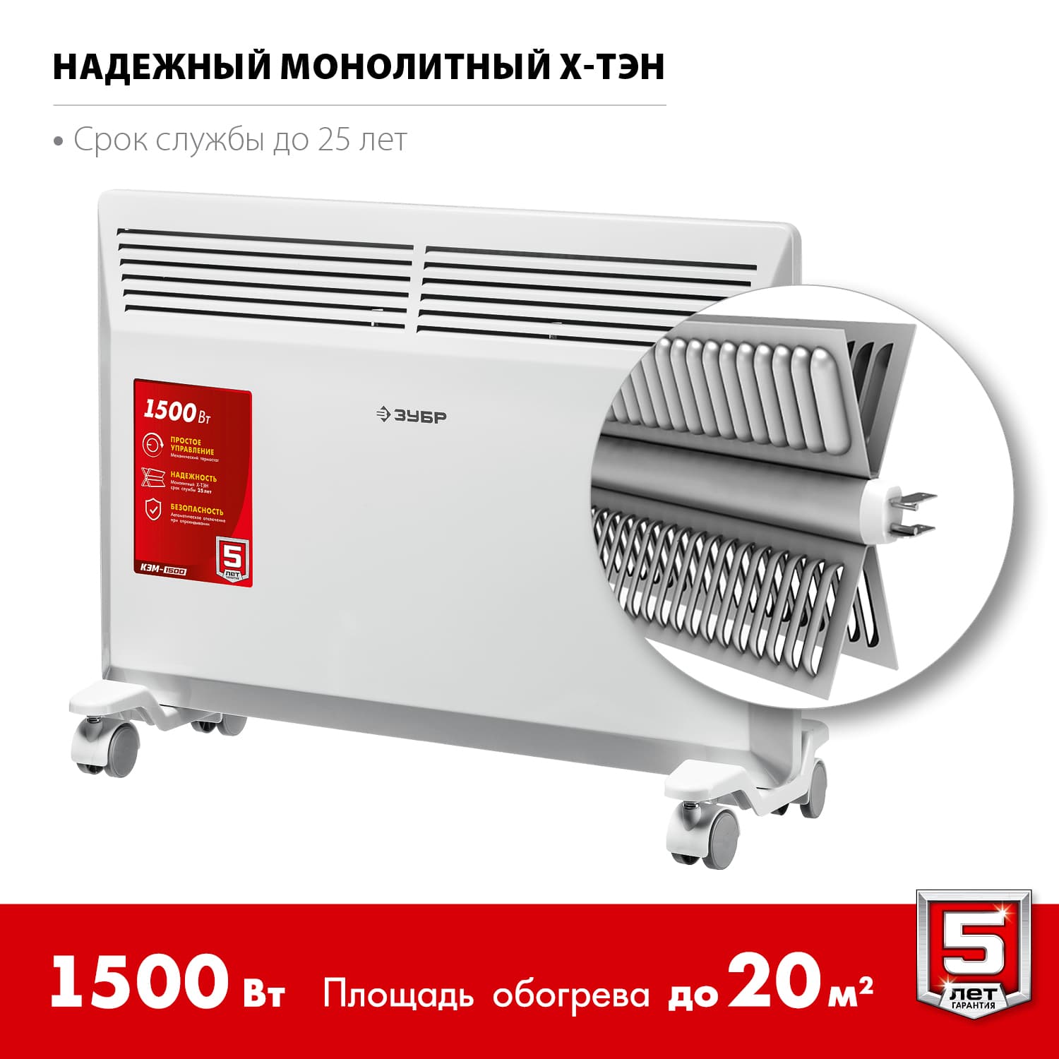 Конвектор электрический ПРО 1.5 кВт