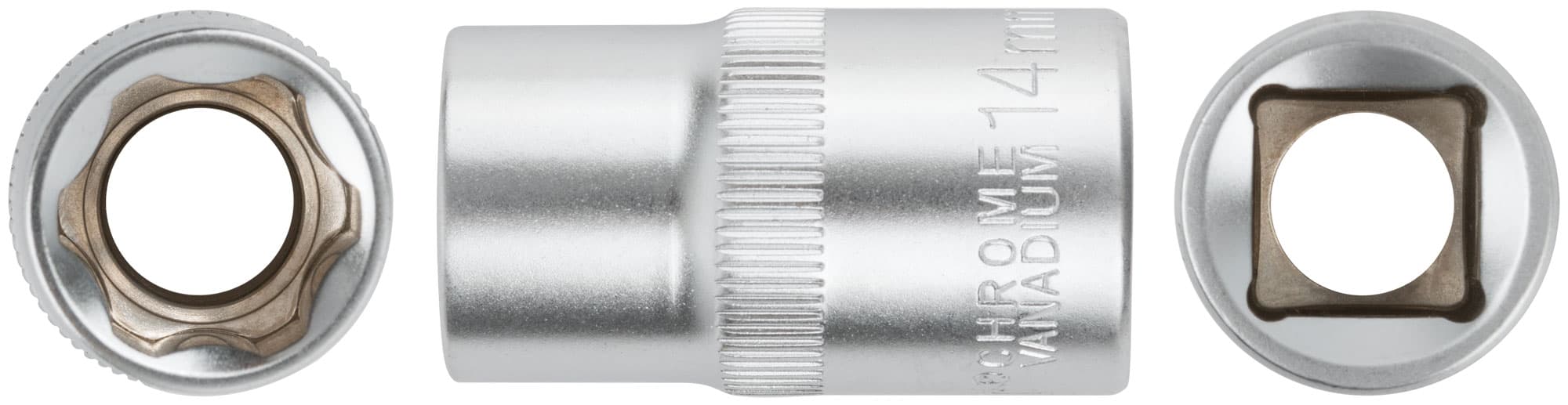 Головка 6-гранная CrV 1/2'' 14 мм