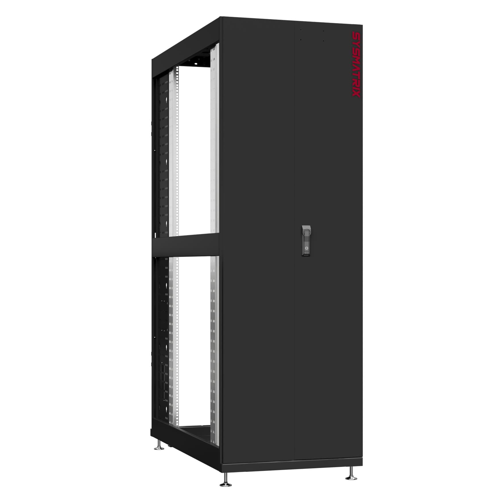 Шкаф серверный 48U 800х1070 передняя дверь: двустворчатая глухой металл IP51. задняя дверь: без. боковые панели: без. цвет: черный RAL9005