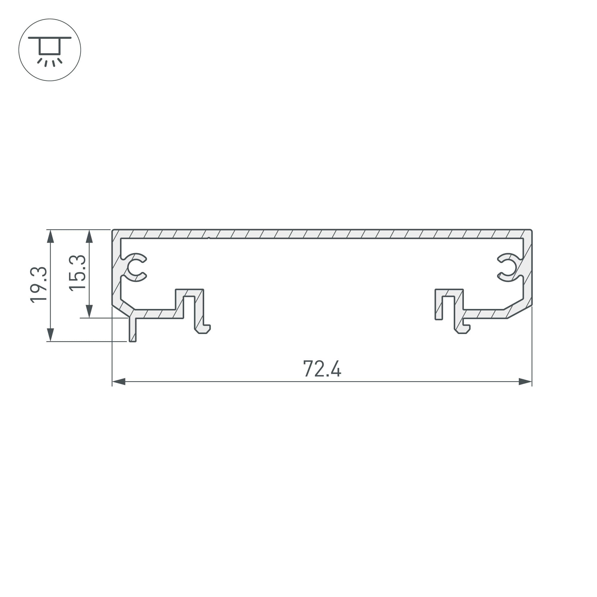 Блок питания ARV-DR150-48 (48V, 3.2A, 150W) ( IP20 DIN-рейка)