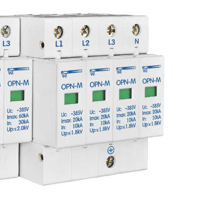 Ограничитель перенапряжения 4 модуль 380В In20kA OPN-M (4S)20kA