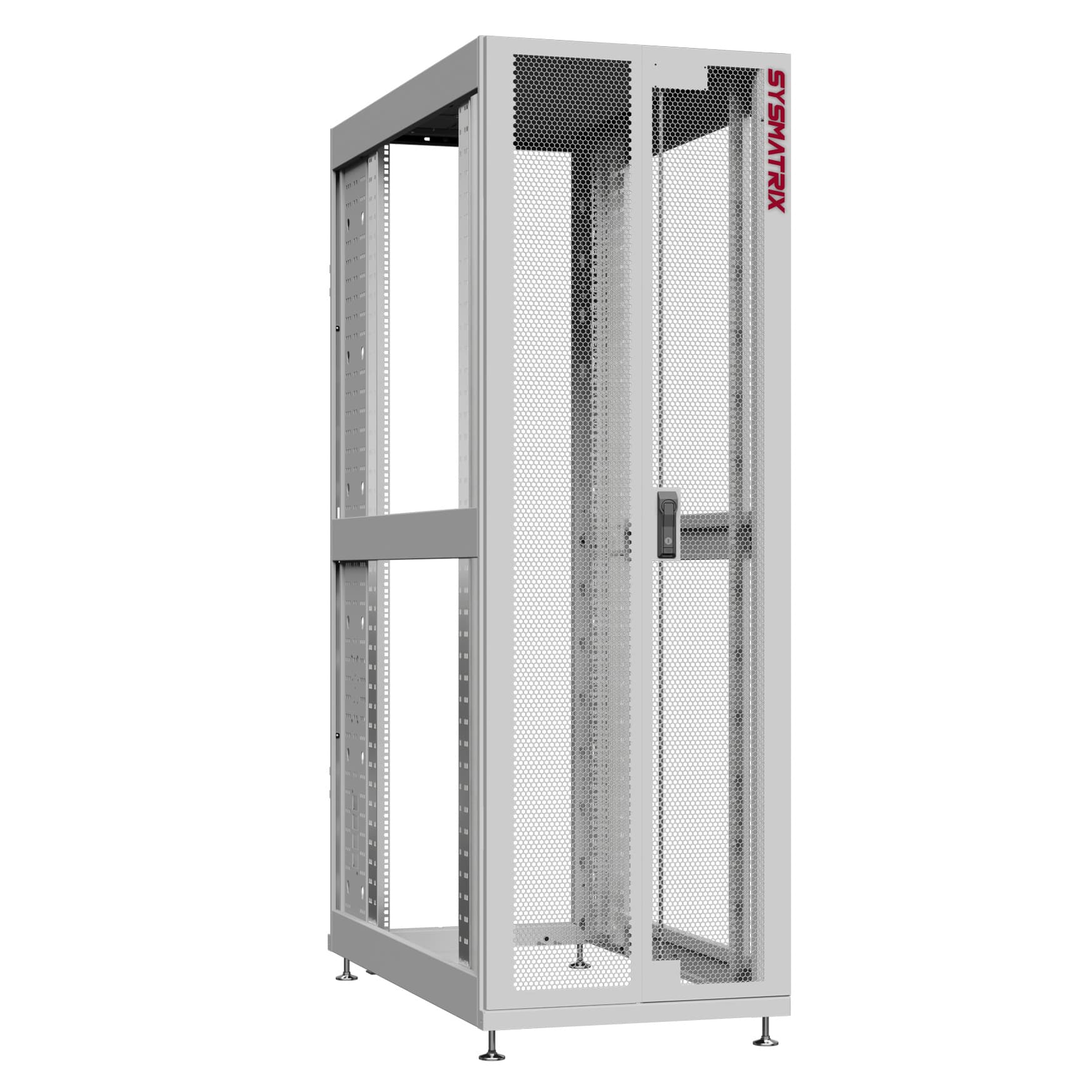 Шкаф серверный 42U 600х1070 передняя дверь: двустворчатая перфорированная IP20. задняя дверь: без. боковые панели: без. цвет: серый RAL7035 