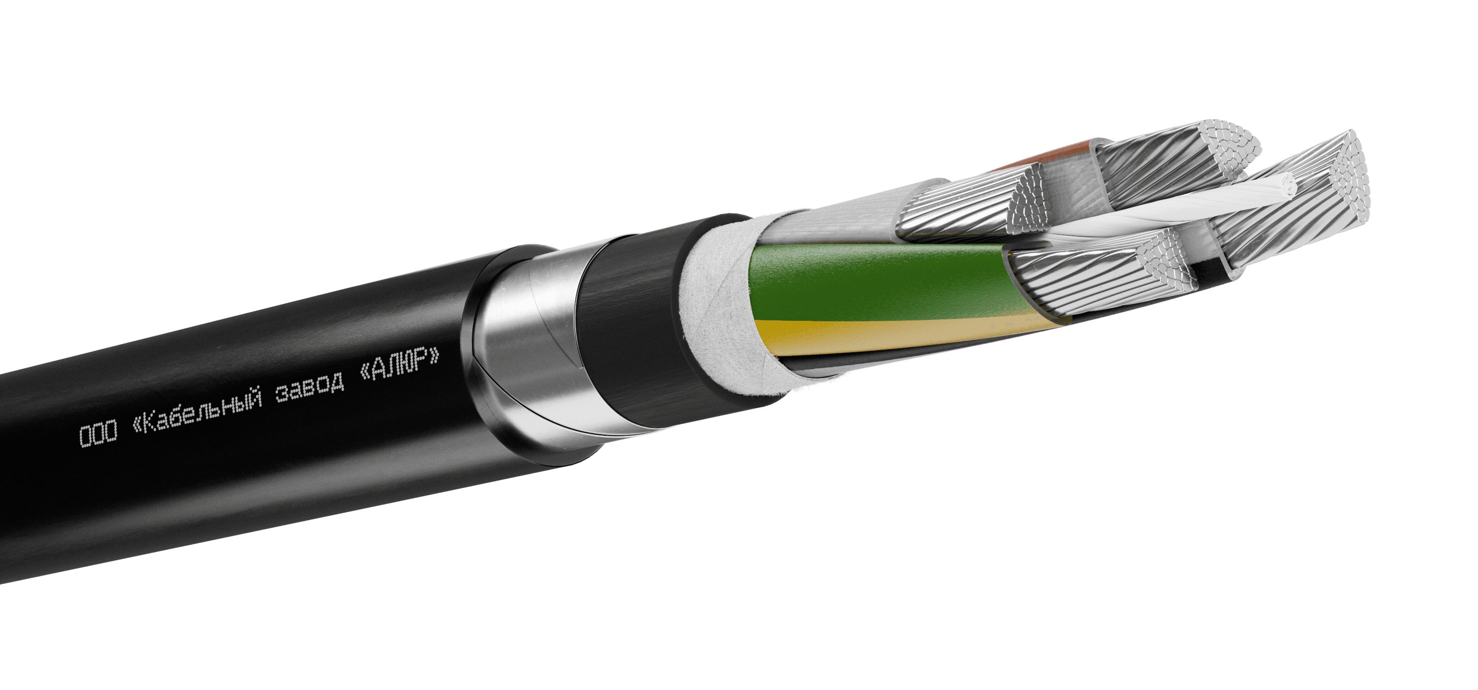 Кабель силовой АПвБШп(г) 4х150 мс(PE)-1 Ч, бар