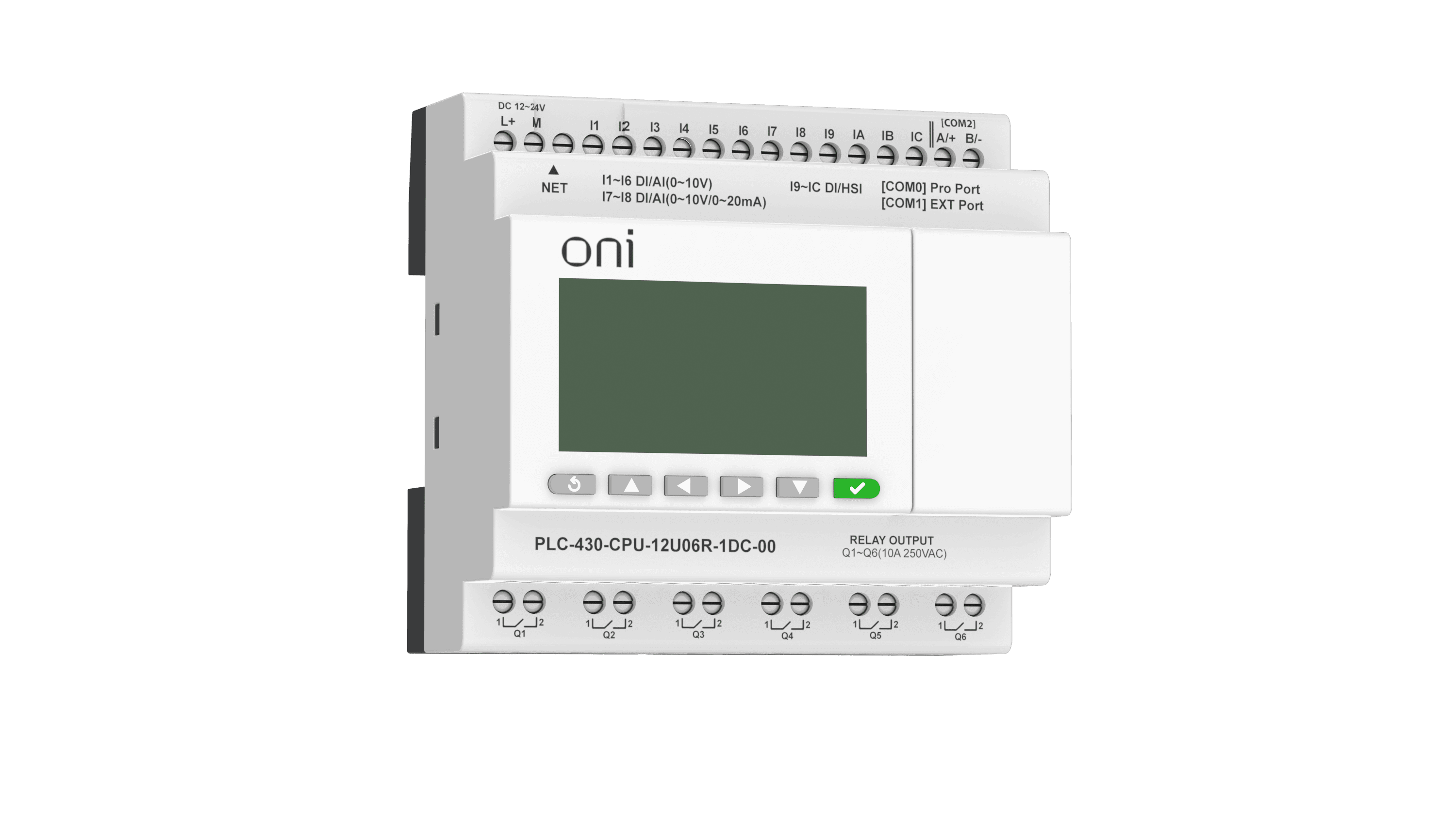 Модуль ЦПУ 4 DI 6 UI (0-10 В/DI) 2 UI (0-10 В/0-20 мА/DI) 6 RO 24В DC с Ethernet портом с экраном