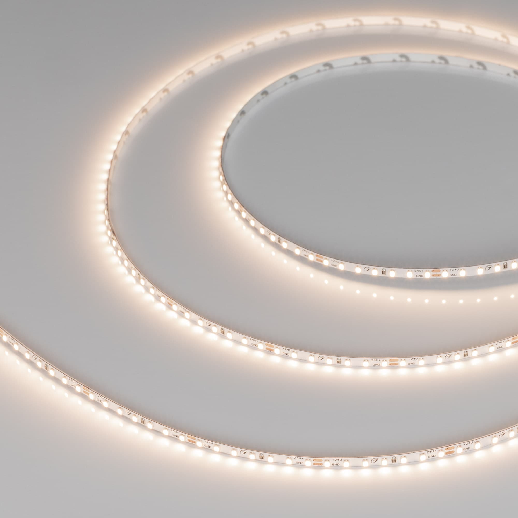 Лента светодиодная 5 Вт/м 24В IP20 3500K 168LED/м MICROLED-M168-4mm SMD 2216 5 м