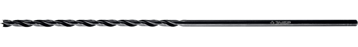 Сверло спиральное по дереву d 6x200/150мм, М-образная заточка