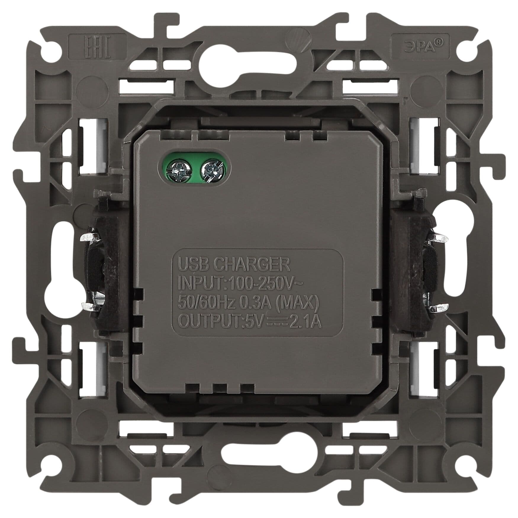 Устройство зарядное USB, 5В-2100мА, Эра Elegance, белый, 14-4110-01