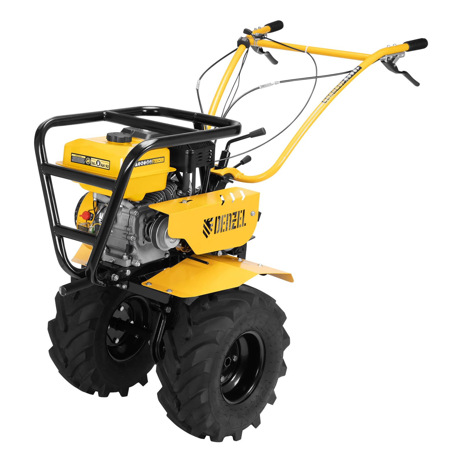 Мотоблок DPT-670S-PRO, 7 л.с., ремен.сцеп, фрез 3х4, ШОМ, передачи 6В/2Н