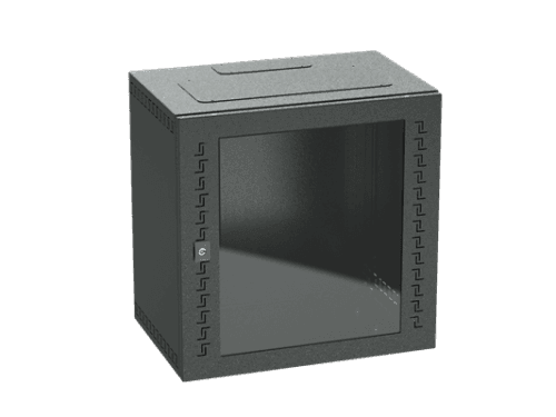 Шкаф телекоммуникационный навесной 16 U (800х600х400) дверь стекло RAL9005