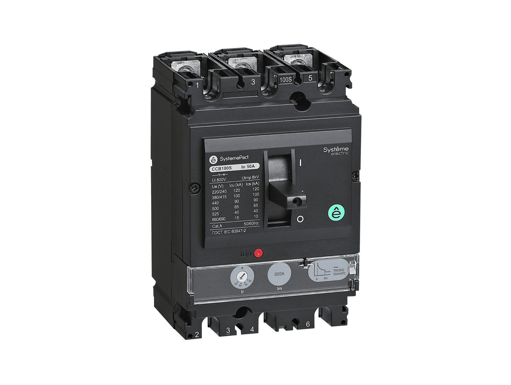 Блок дифференциальной защиты VIGI 400-630A 3P отключение и сигнализация