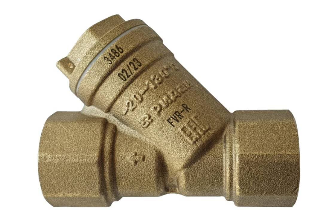 Фильтр сетчатый FVR-R с пробкой DN25, PN25, Т от -20С...130С, материал корпуса латунь CW602N