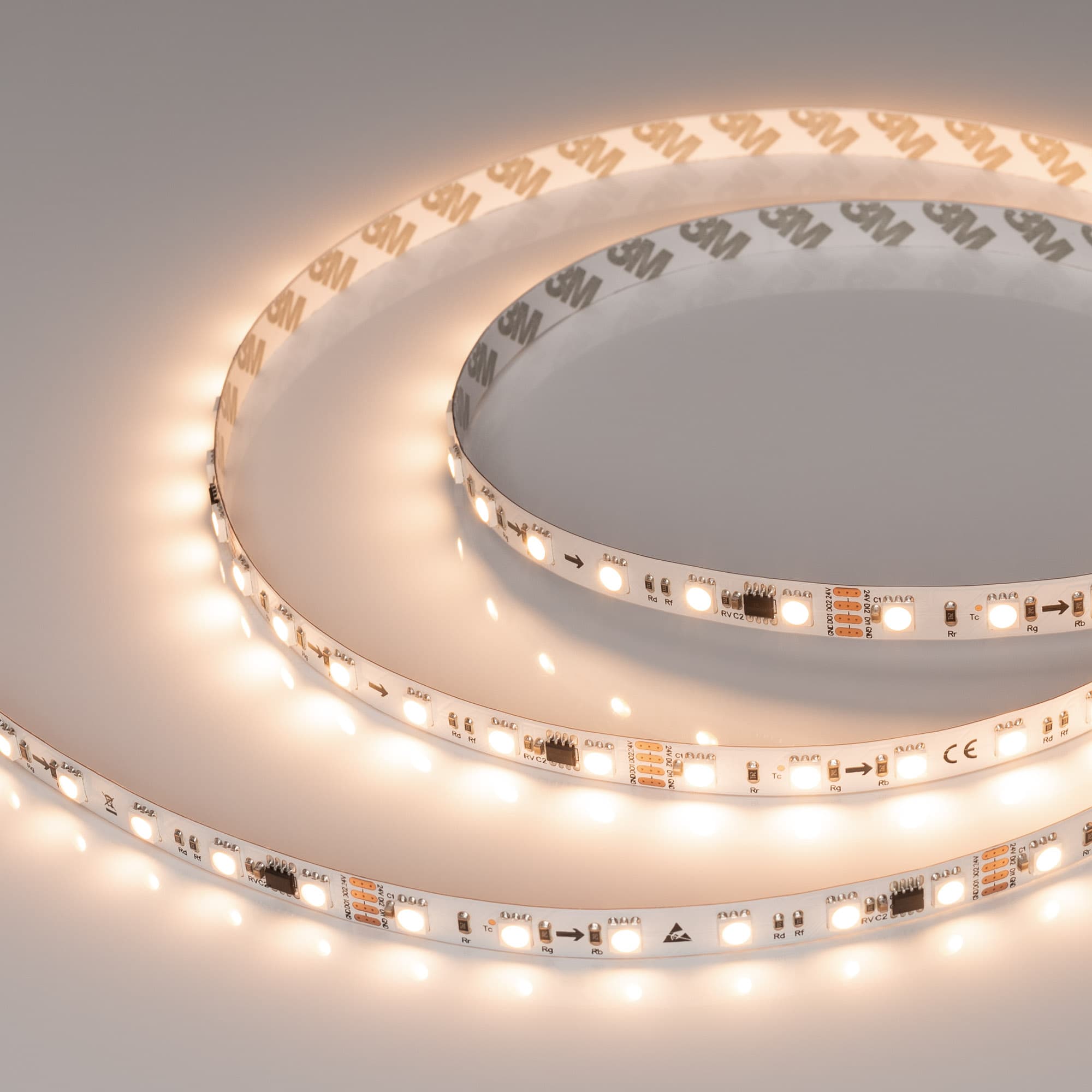 Лента светодиодная 15 Вт/м 24В IP20 3000K 60LED/м SPI-B60-10mm SMD 5060 5 м