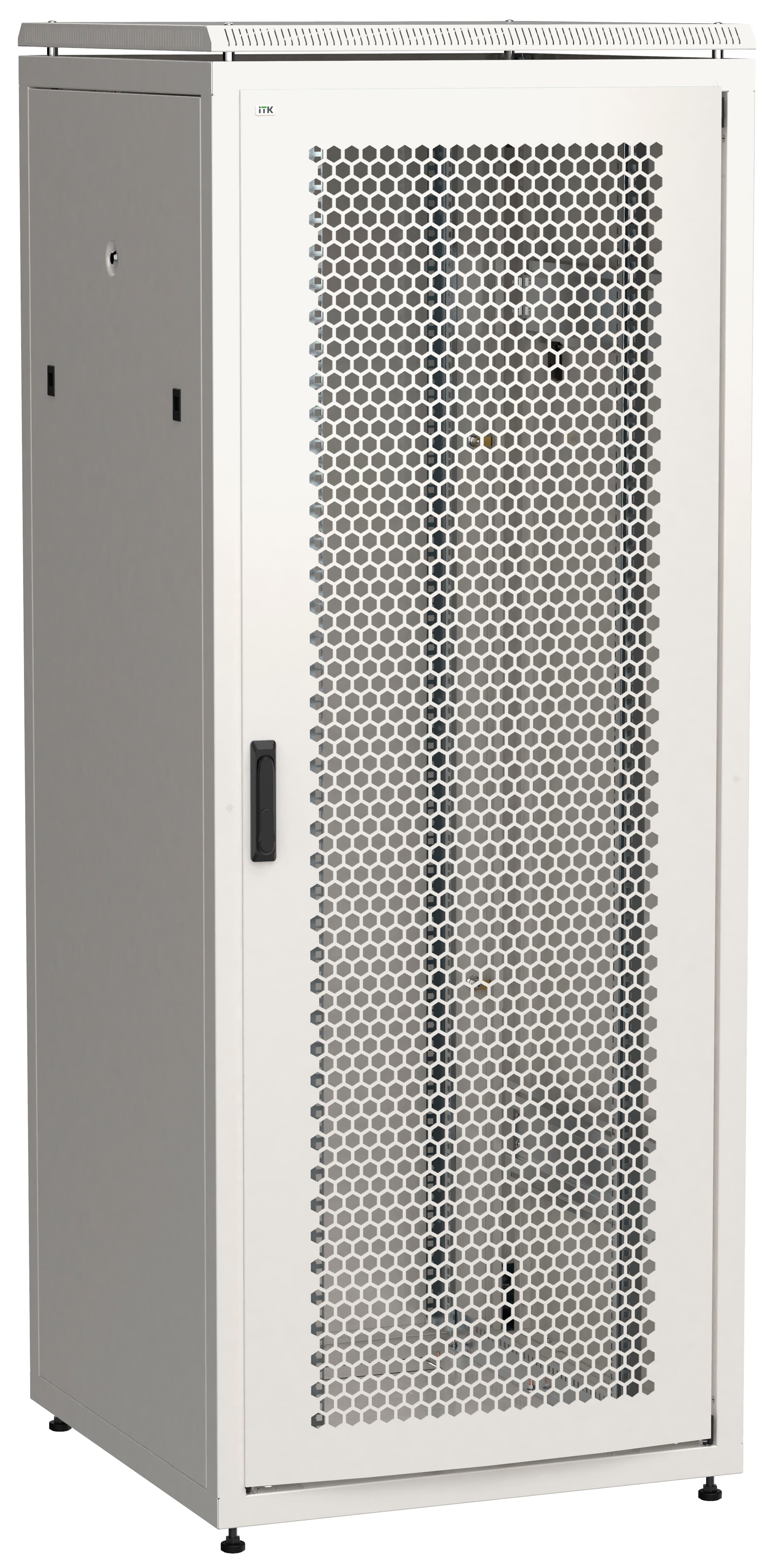 Шкаф сетевой 19' LINEA N 42U 800х800мм перфорированная передняя дверь задняя металлическая серый