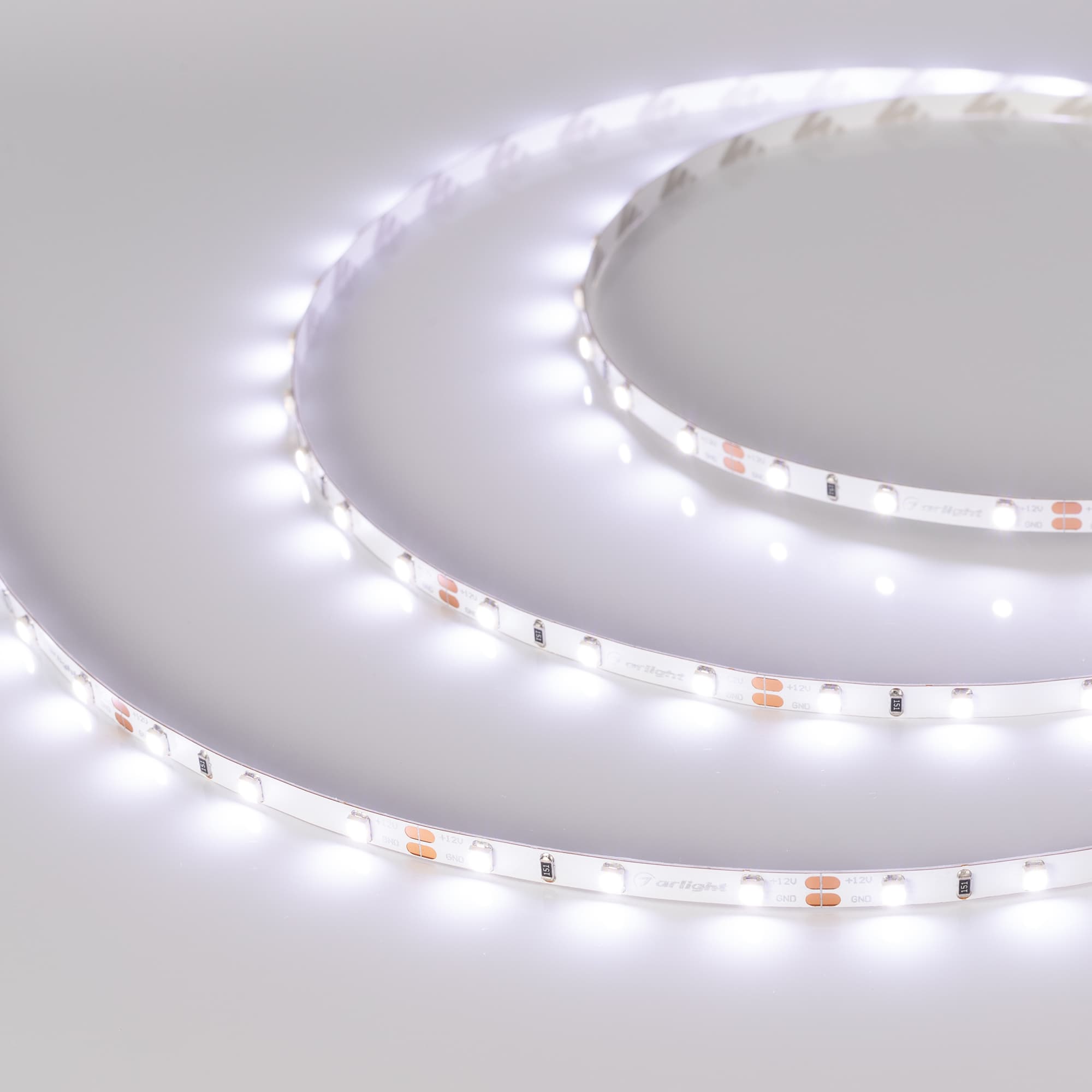 Лента светодиодная 4,8 Вт/м 12В IP20 15000K 60LED/м RT-A60-5mm SMD 2835 5 м