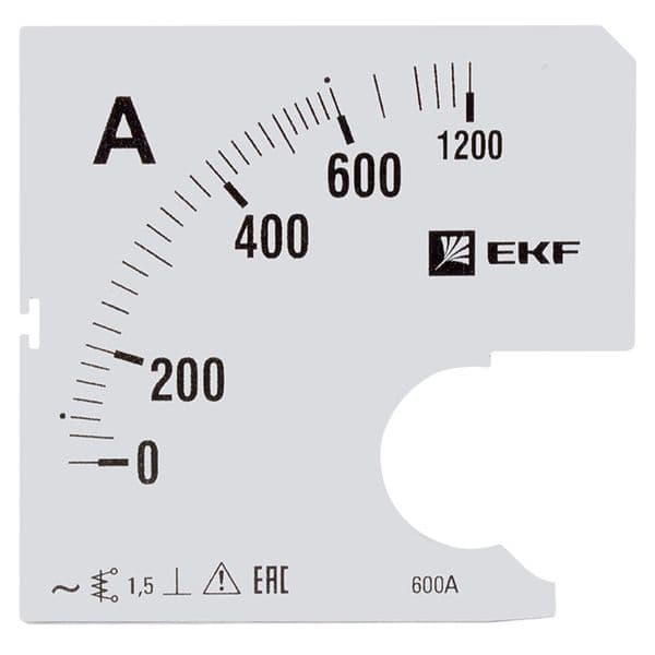 Шкала сменная для A961 600/5А-1.5 PROxima