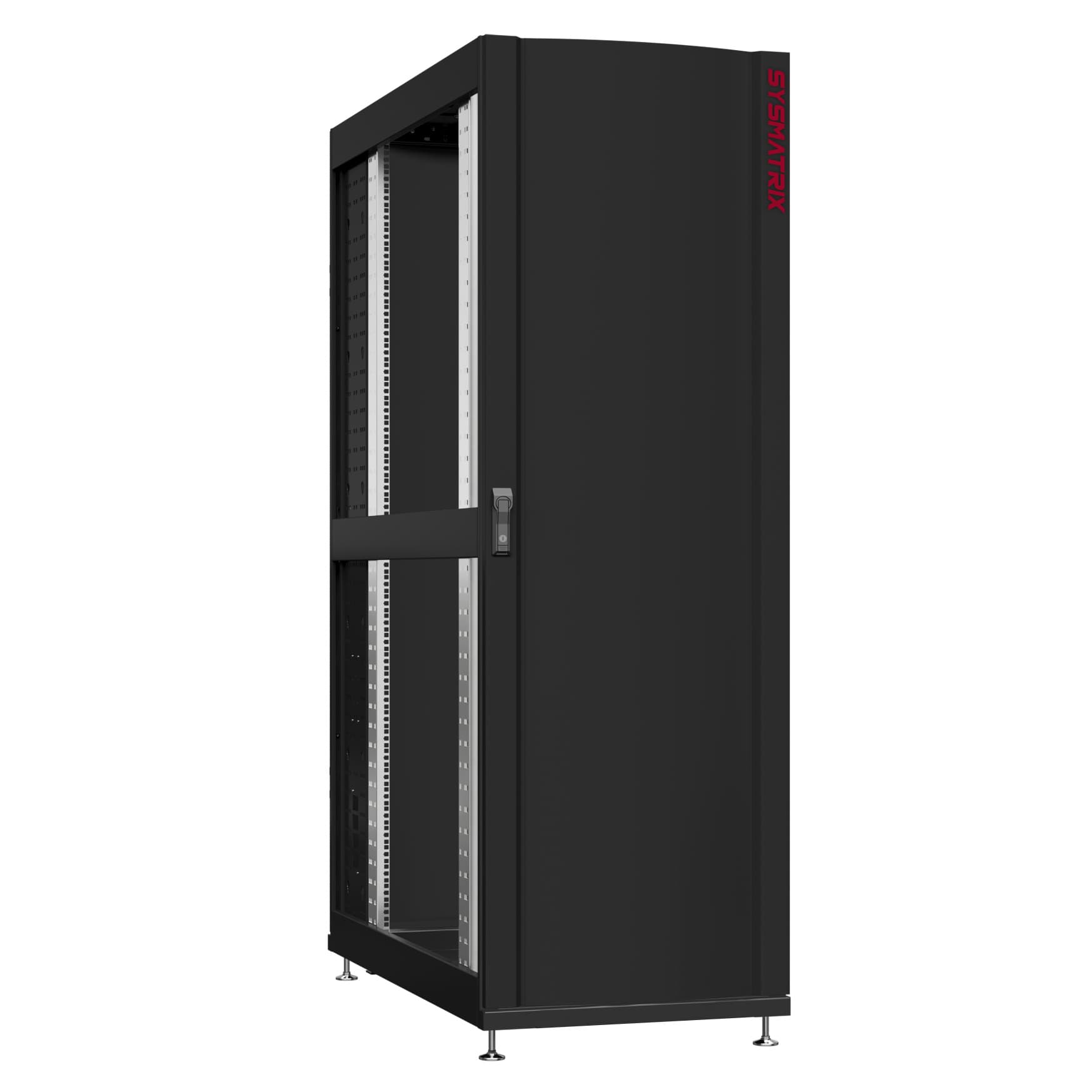 Шкаф серверный 48U 600х1200 передняя дверь: одностворчатая глухой металл IP51. задняя дверь: одностворчатая глухой металл IP51. боковые панели: без. цвет: черный RAL9005 