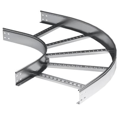 Угол горизонтальный 90 градусов 50x200 R900 в комплекте крепежные элементы соединительные пластины