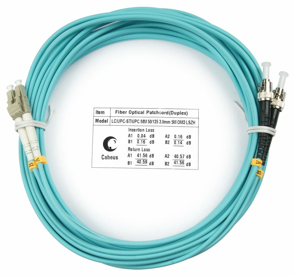 Патч-корд оптический duplex 7м LC-ST 50/125MM OM3 LSZH
