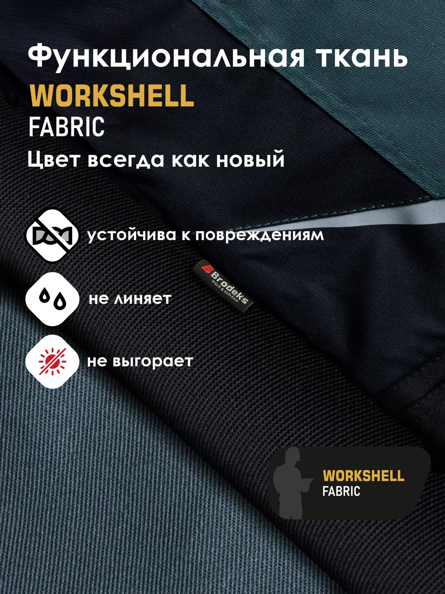 Куртка Brodeks KS202, хвойный/черный (S)