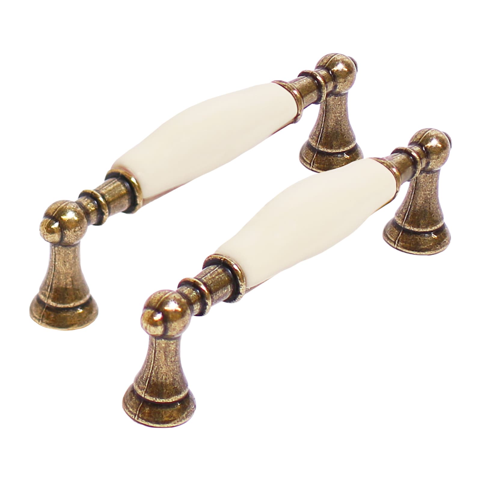 Ручка-скоба мебельная StahlBuro C2499-96 2шт., AB состаренная бронза