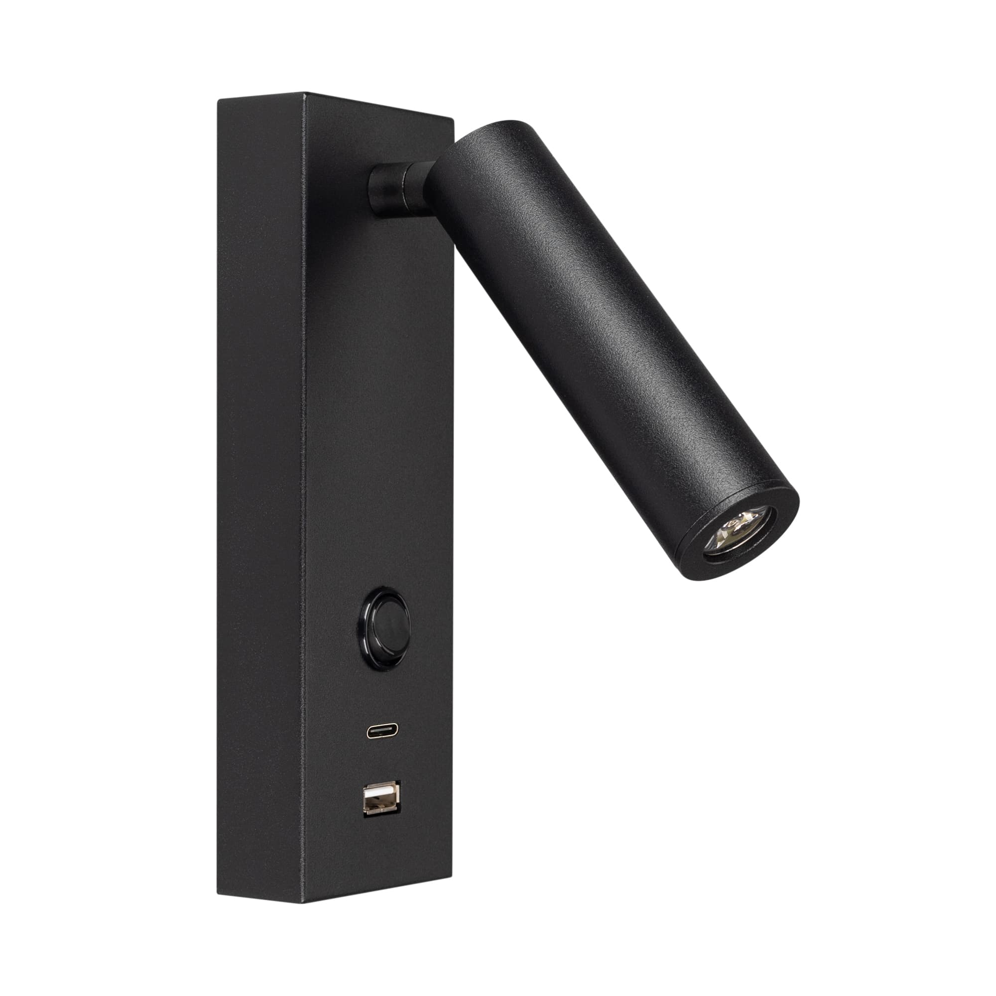 Светильник SP-BED-CHARGE-S60x125-3W Warm3000 BK 20 deg 230V USB-A USB-C IP20 металл 3 года