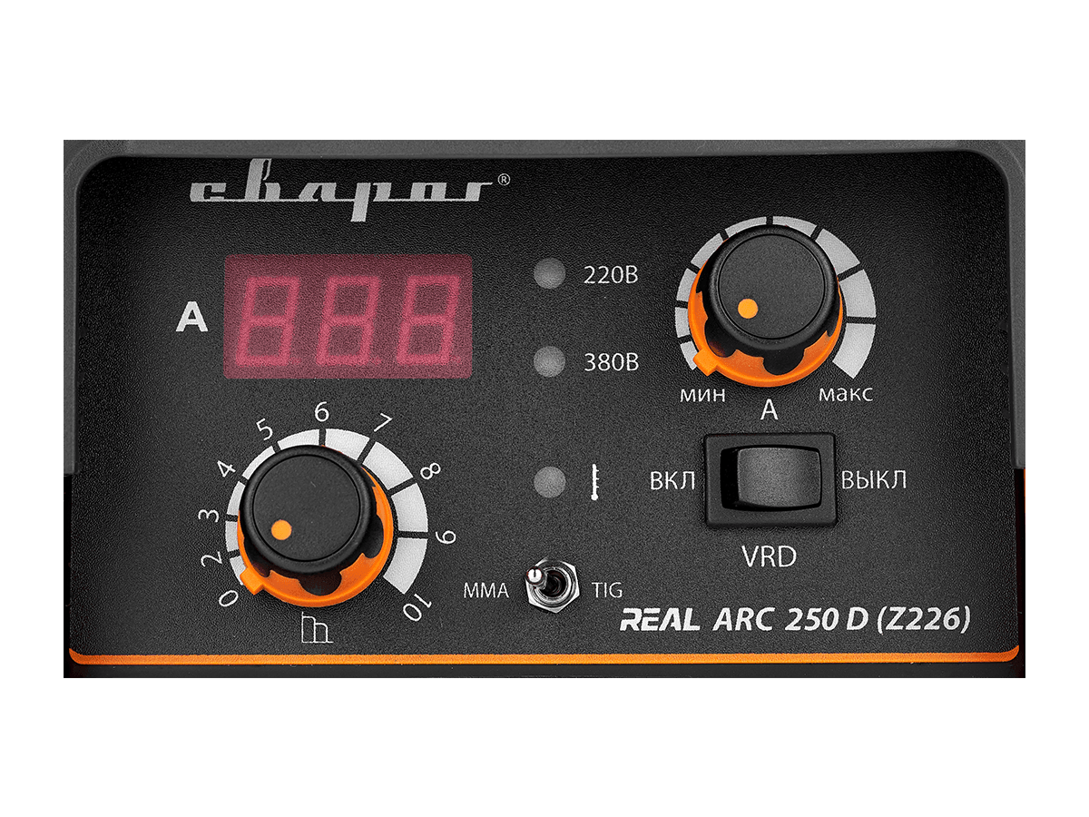 Инвертор сварочный ARC 250D ''REAL'' (Z226) НАКС РФ