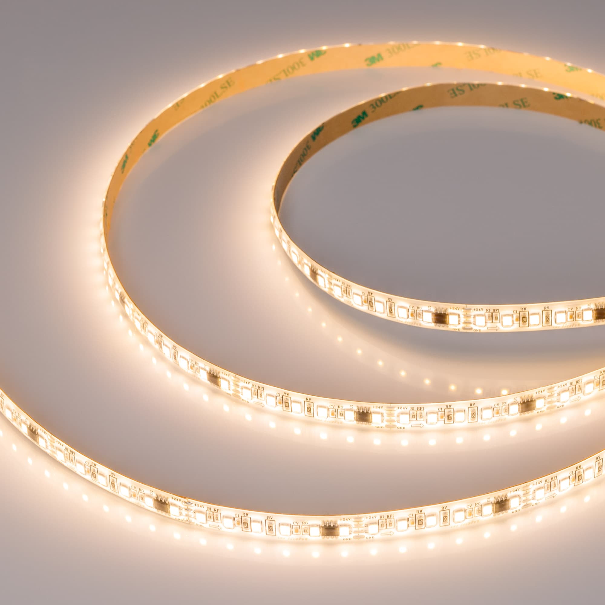 Лента светодиодная 11 Вт/м 24В 2700K IP65 120LED/м SPI-A120-10mm SMD 2835 5 м герметичная