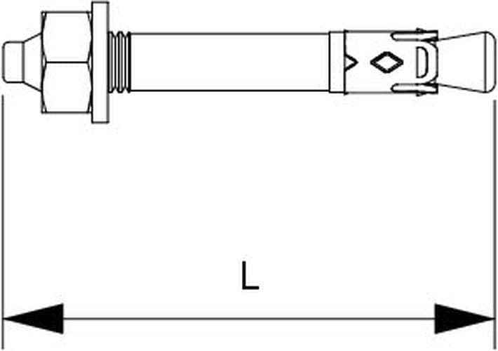 Анкерный гвоздь N, 6x49 мм, сталь, G (N 6-5-10/49)