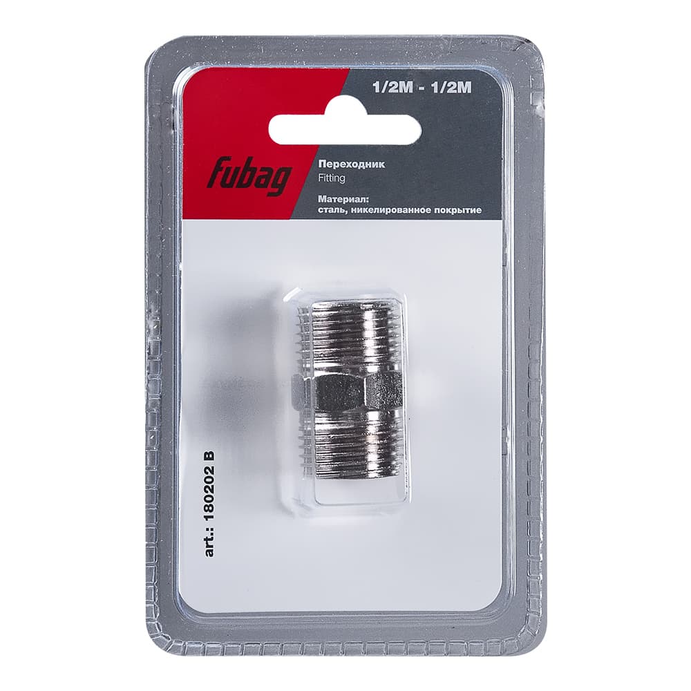 Переходник 1/2''M на 1/2''М блистер 1 шт