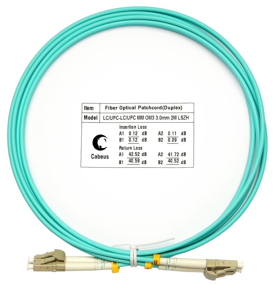 Патч-корд оптический duplex 2м LC-LC 50/125MM OM3 LSZH