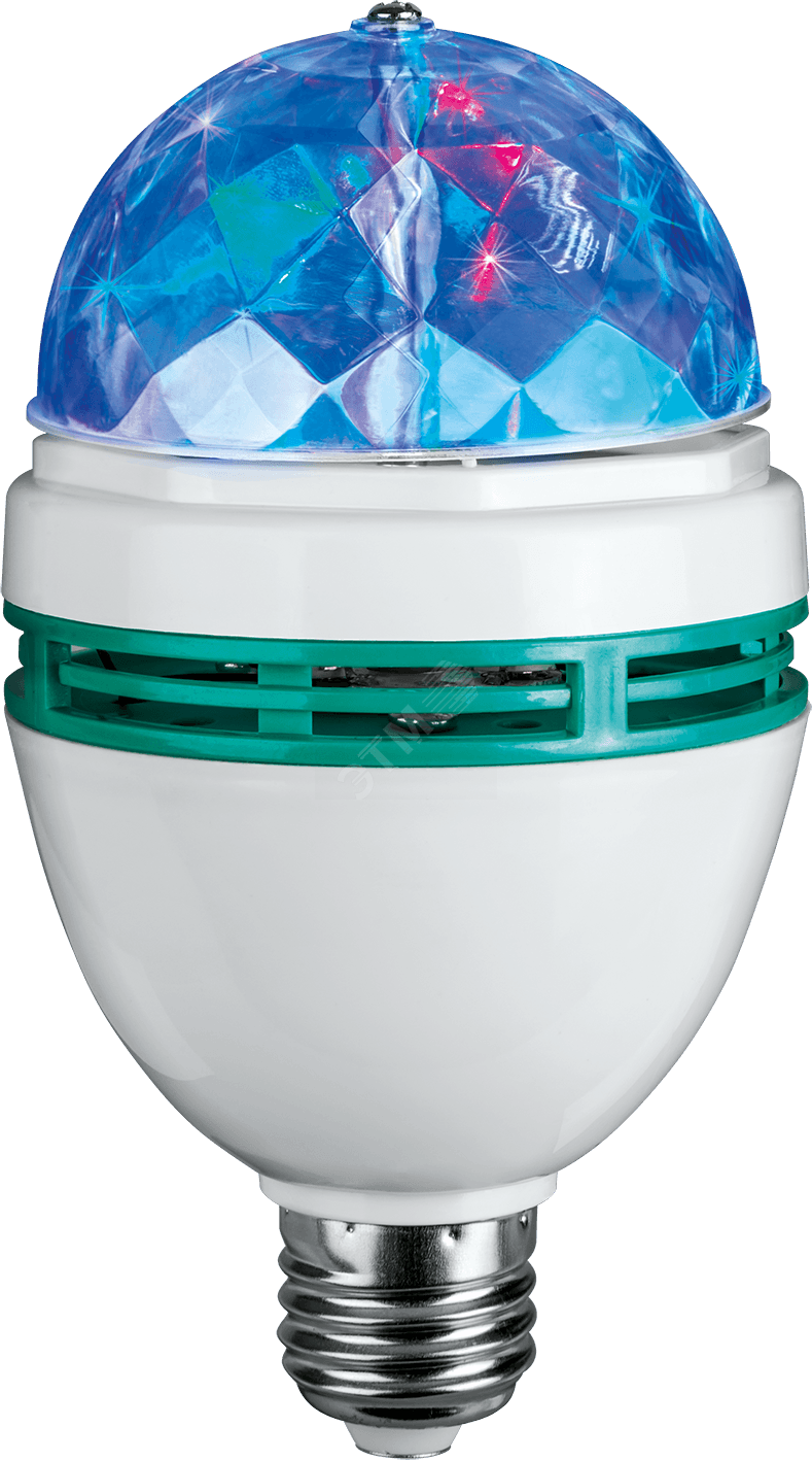 Диско-лампа светодиодная LED 3вт Е27 RGB