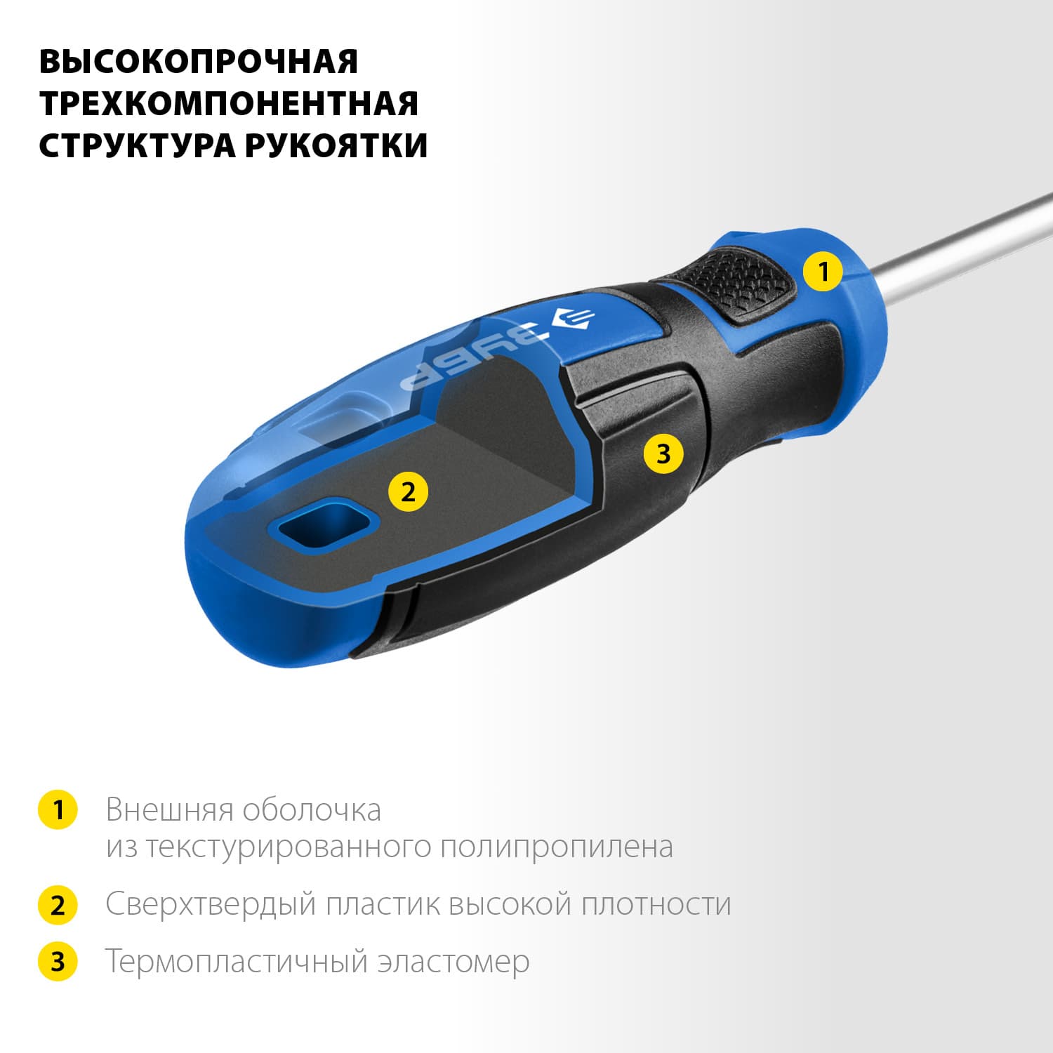 Набор отверток с насадками 63 шт, Профессионал-63