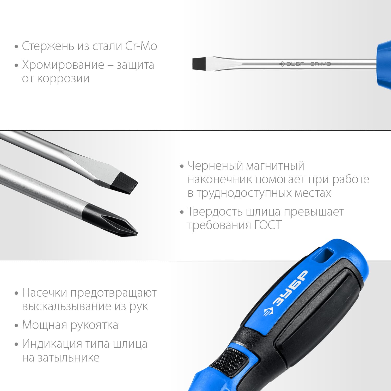 Набор отверток с насадками 63 шт, Профессионал-63