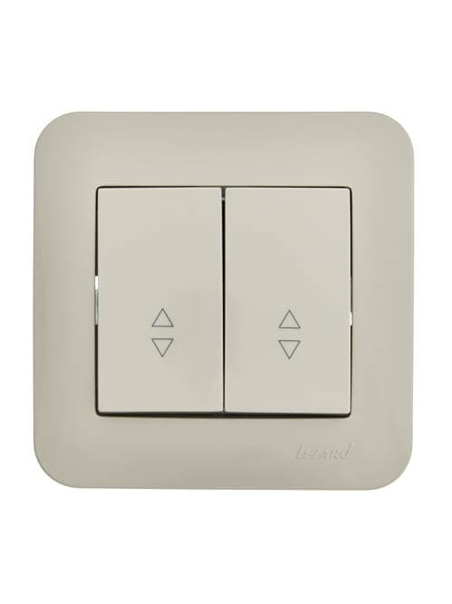 ASTI Выключатель проходной 2-кл., 10 А, крем Lezard 7081-0303-106