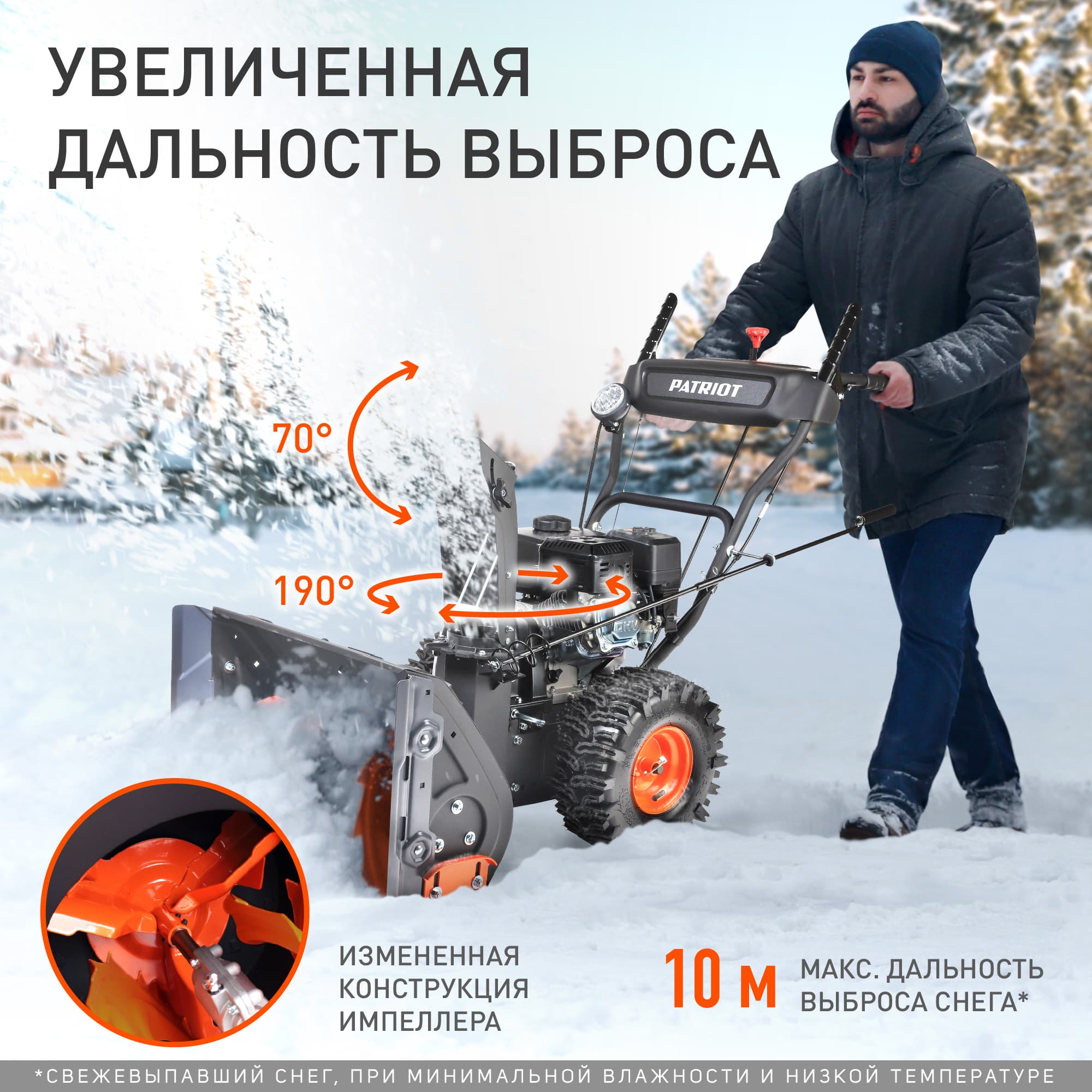 Снегоуборщик бензиновый PS 603 LED