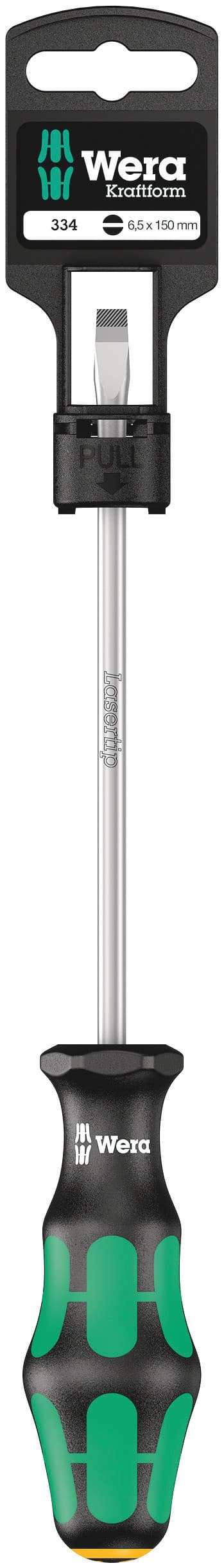Отвертка шлицевая 334 SL SB 1.2X6.5X150 мм с держателем-еврослот
