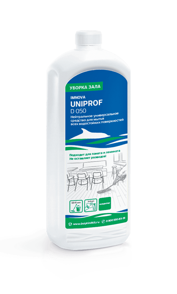 Средство Dolphin ''Imnova UniProf'', 1 л, для мойки поверхностей на кухне, арт D050-1