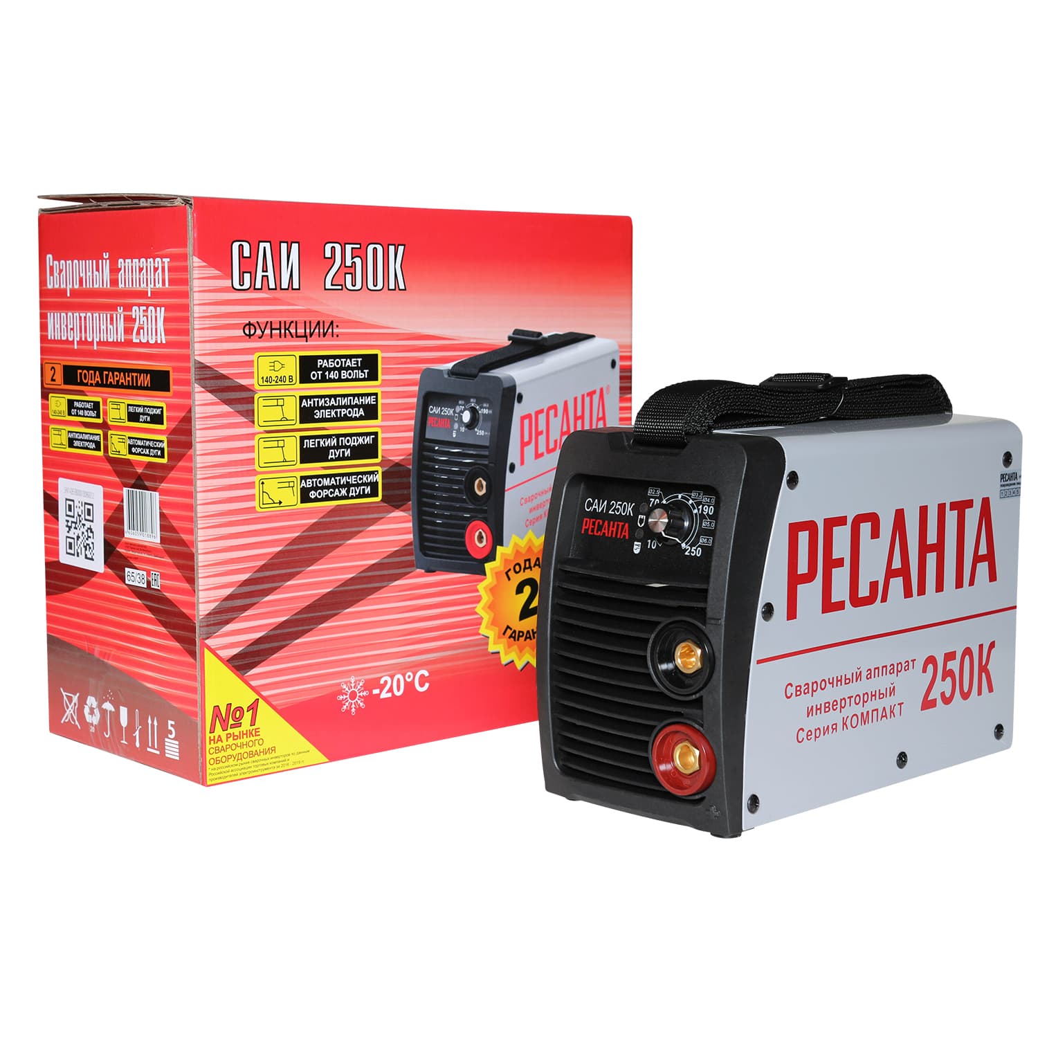Инвертор сварочный ММА САИ250К (компакт)