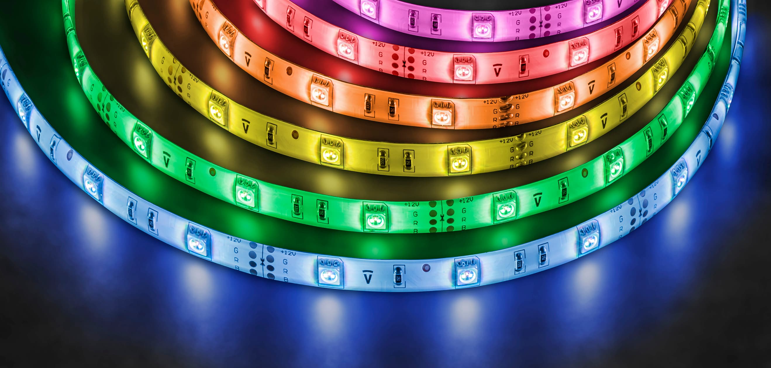 Лента светодиодная 7.2Вт/м 12В RGB IP65 30LED/м NLS-5050 5м