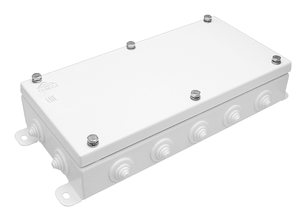 Коробка монтажная огнестойкая КМ-О (28к)-IP55-1530, корпус из оцинкованной стали, количество вводов 14
